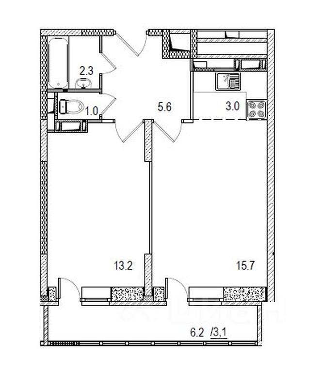 1-BD Apartment Sale, 47平方米 at Istomkino, Yubileynaya ulitsa, Noginsk, Bogorodskiy Urban District, Moscow Region, Russia #1 1-BD Apartment Sale, 47平方米 at Istomkino, Yubileynaya ulitsa, Noginsk, Bogorodskiy Urban District, Moscow Region, Russia #1
