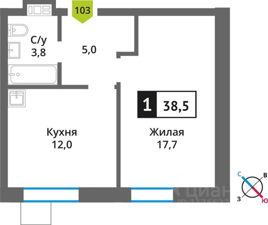 Apartment Sale, 38.5平方米 at Smart Kvartal Lesnaya Otrada, ulitsa Detstva, derevnya Aristovo, Krasnogorsk Urban District, Moscow Region, Russia #1 Apartment Sale, 38.5平方米 at Smart Kvartal Lesnaya Otrada, ulitsa Detstva, derevnya Aristovo, Krasnogorsk Urban District, Moscow Region, Russia #1