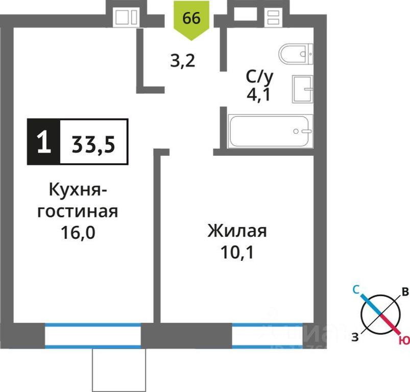 Apartment Sale, 33.4 sq. m. at Smart Kvartal Lesnaya Otrada, ulitsa Detstva, derevnya Aristovo, Krasnogorsk Urban District, Moscow Region, Russia #1 Apartment Sale, 33.4 sq. m. at Smart Kvartal Lesnaya Otrada, ulitsa Detstva, derevnya Aristovo, Krasnogorsk Urban District, Moscow Region, Russia #1