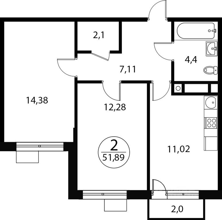 1-BD Apartment Sale, 51.89 sq. m. at Katuar, ulitsa Patseyko, derevnya Sukharevo, Mytishi Urban District, Moscow Region, Russia #1 1-BD Apartment Sale, 51.89 sq. m. at Katuar, ulitsa Patseyko, derevnya Sukharevo, Mytishi Urban District, Moscow Region, Russia #1