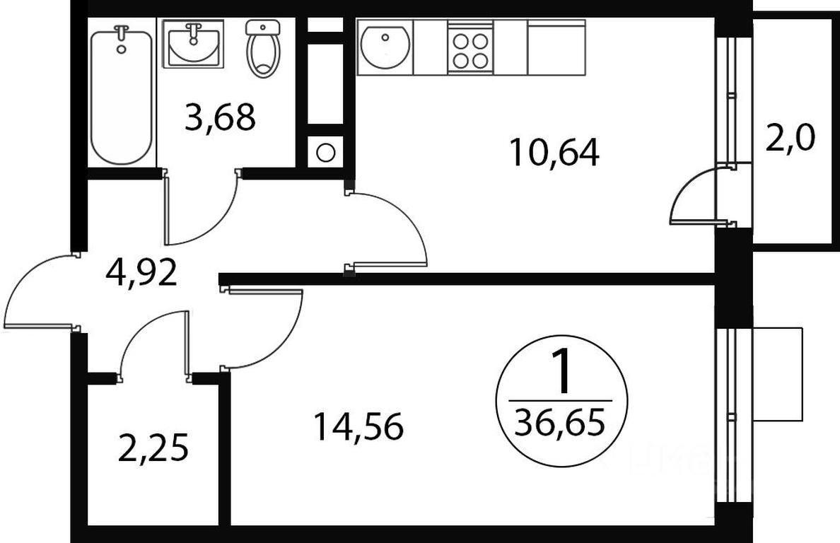 Apartment Sale, 36.66 sq. m. at Katuar, ulitsa Patseyko, derevnya Sukharevo, Mytishi Urban District, Moscow Region, Russia #1 Apartment Sale, 36.66 sq. m. at Katuar, ulitsa Patseyko, derevnya Sukharevo, Mytishi Urban District, Moscow Region, Russia #1