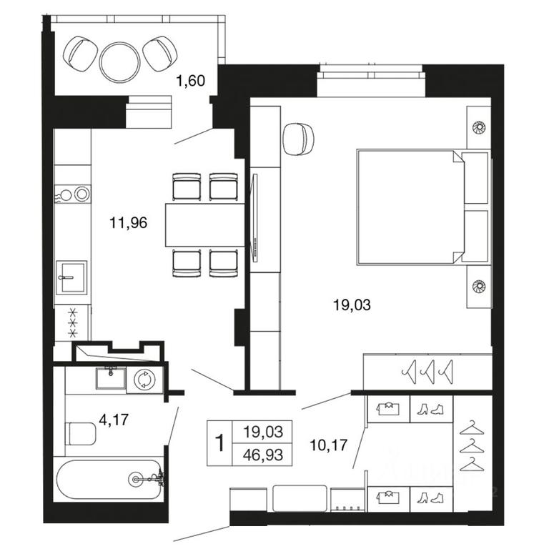 Apartment Sale, 46.93 sq. m. at Vremena goda, Proletarskaya ulitsa, Aprelevka, Naro-Fominskiy City District, Moscow Region, Russia #1 Apartment Sale, 46.93 sq. m. at Vremena goda, Proletarskaya ulitsa, Aprelevka, Naro-Fominskiy City District, Moscow Region, Russia #1
