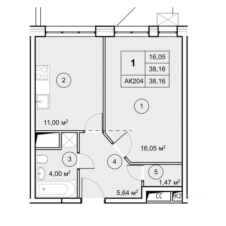Apartment Sale, 38.16平方米 at Ekograd Novy Katuar, ulitsa Lva Tolstogo, rabochiy posyolok Nekrasovskiy, Dmitrovskiy Urban District, Moscow Region, Russia #1 Apartment Sale, 38.16平方米 at Ekograd Novy Katuar, ulitsa Lva Tolstogo, rabochiy posyolok Nekrasovskiy, Dmitrovskiy Urban District, Moscow Region, Russia #1