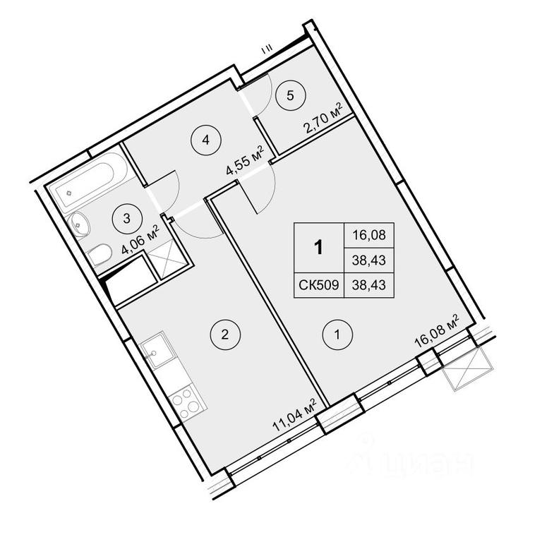 Apartment Sale, 38.43平方米 at Ekograd Novy Katuar, ulitsa Lva Tolstogo, rabochiy posyolok Nekrasovskiy, Dmitrovskiy Urban District, Moscow Region, Russia #1 Apartment Sale, 38.43平方米 at Ekograd Novy Katuar, ulitsa Lva Tolstogo, rabochiy posyolok Nekrasovskiy, Dmitrovskiy Urban District, Moscow Region, Russia #1