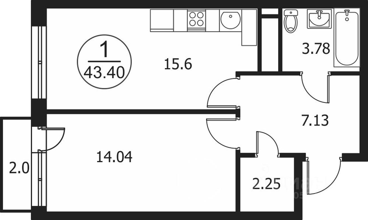 Apartment Sale, 43.4 sq. m. at Katuar, ulitsa Patseyko, derevnya Sukharevo, Mytishi Urban District, Moscow Region, Russia #1 Apartment Sale, 43.4 sq. m. at Katuar, ulitsa Patseyko, derevnya Sukharevo, Mytishi Urban District, Moscow Region, Russia #1