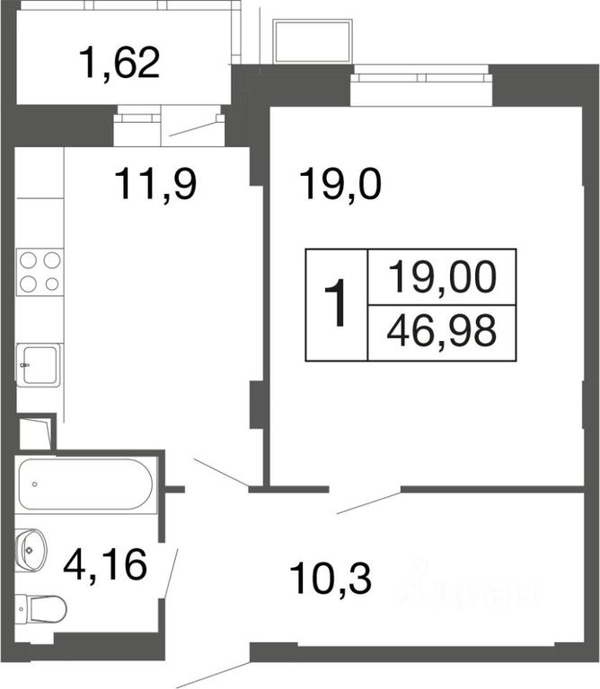 Apartment Sale, 46.98 sq. m. at Vremena goda, Proletarskaya ulitsa, Aprelevka, Naro-Fominskiy City District, Moscow Region, Russia #1 Apartment Sale, 46.98 sq. m. at Vremena goda, Proletarskaya ulitsa, Aprelevka, Naro-Fominskiy City District, Moscow Region, Russia #1
