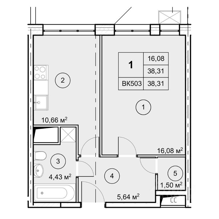 Apartment Sale, 38.31平方米 at Ekograd Novy Katuar, ulitsa Lva Tolstogo, rabochiy posyolok Nekrasovskiy, Dmitrovskiy Urban District, Moscow Region, Russia #1 Apartment Sale, 38.31平方米 at Ekograd Novy Katuar, ulitsa Lva Tolstogo, rabochiy posyolok Nekrasovskiy, Dmitrovskiy Urban District, Moscow Region, Russia #1