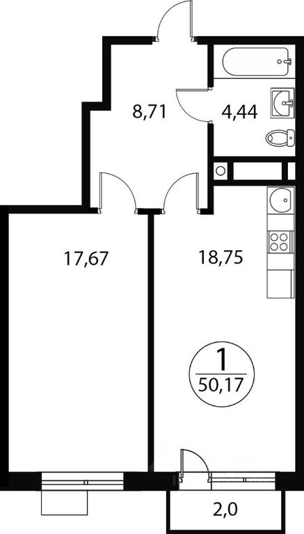 Apartment Sale, 50.17 sq. m. at Katuar, ulitsa Patseyko, derevnya Sukharevo, Mytishi Urban District, Moscow Region, Russia #1 Apartment Sale, 50.17 sq. m. at Katuar, ulitsa Patseyko, derevnya Sukharevo, Mytishi Urban District, Moscow Region, Russia #1