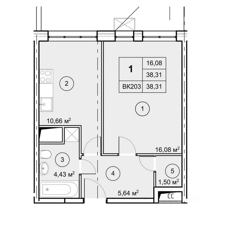 Apartment Sale, 38.31平方米 at Ekograd Novy Katuar, ulitsa Lva Tolstogo, rabochiy posyolok Nekrasovskiy, Dmitrovskiy Urban District, Moscow Region, Russia #1 Apartment Sale, 38.31平方米 at Ekograd Novy Katuar, ulitsa Lva Tolstogo, rabochiy posyolok Nekrasovskiy, Dmitrovskiy Urban District, Moscow Region, Russia #1