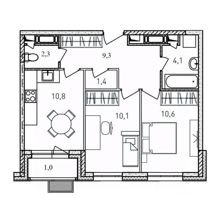 1-BD Apartment Sale, 49.6 sq. m. at Kvartal Svetly, ulitsa Tvardovskogo, Balashikha, Moscow Region, Russia #1 1-BD Apartment Sale, 49.6 sq. m. at Kvartal Svetly, ulitsa Tvardovskogo, Balashikha, Moscow Region, Russia #1