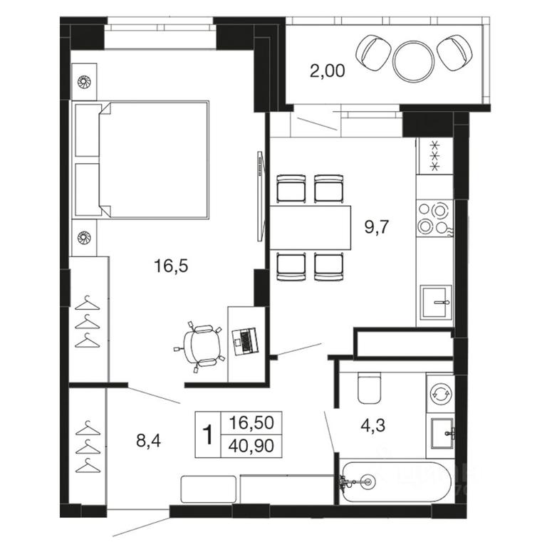 Apartment Sale, 40.9 sq. m. at Vremena goda, Proletarskaya ulitsa, Aprelevka, Naro-Fominskiy City District, Moscow Region, Russia #1 Apartment Sale, 40.9 sq. m. at Vremena goda, Proletarskaya ulitsa, Aprelevka, Naro-Fominskiy City District, Moscow Region, Russia #1