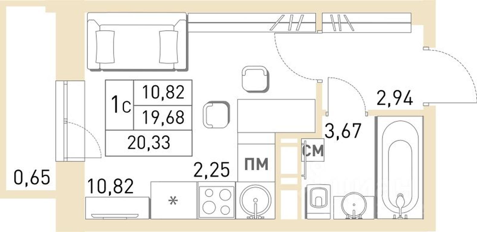 Apartment Sale, 20 sq. m. at Stolichny, ulitsa Kalinina, Savvino Microdistrict, Balashikha, Moscow Region, Russia #1 Apartment Sale, 20 sq. m. at Stolichny, ulitsa Kalinina, Savvino Microdistrict, Balashikha, Moscow Region, Russia #1