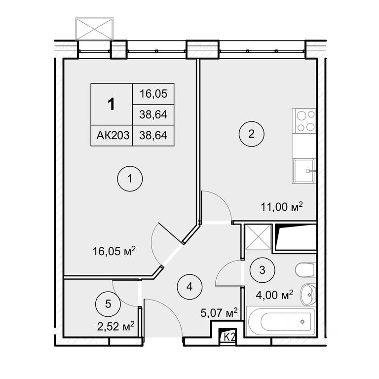 Apartment Sale, 38.64平方米 at Ekograd Novy Katuar, ulitsa Lva Tolstogo, rabochiy posyolok Nekrasovskiy, Dmitrovskiy Urban District, Moscow Region, Russia #1 Apartment Sale, 38.64平方米 at Ekograd Novy Katuar, ulitsa Lva Tolstogo, rabochiy posyolok Nekrasovskiy, Dmitrovskiy Urban District, Moscow Region, Russia #1