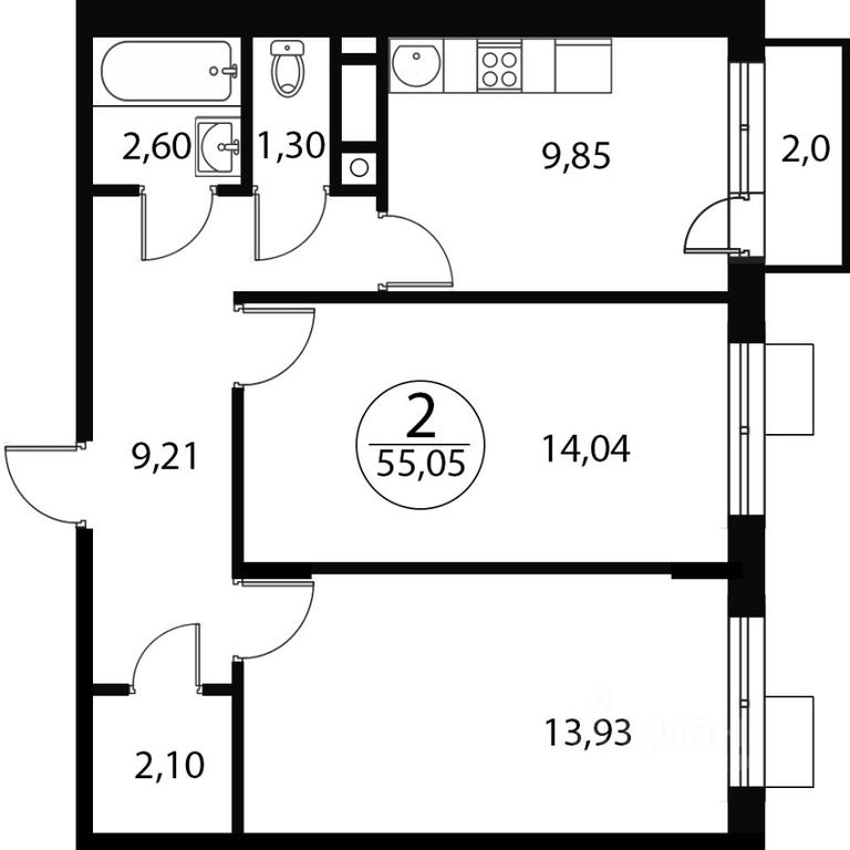 1-BD Apartment Sale, 55.05 sq. m. at Katuar, ulitsa Patseyko, derevnya Sukharevo, Mytishi Urban District, Moscow Region, Russia #1 1-BD Apartment Sale, 55.05 sq. m. at Katuar, ulitsa Patseyko, derevnya Sukharevo, Mytishi Urban District, Moscow Region, Russia #1