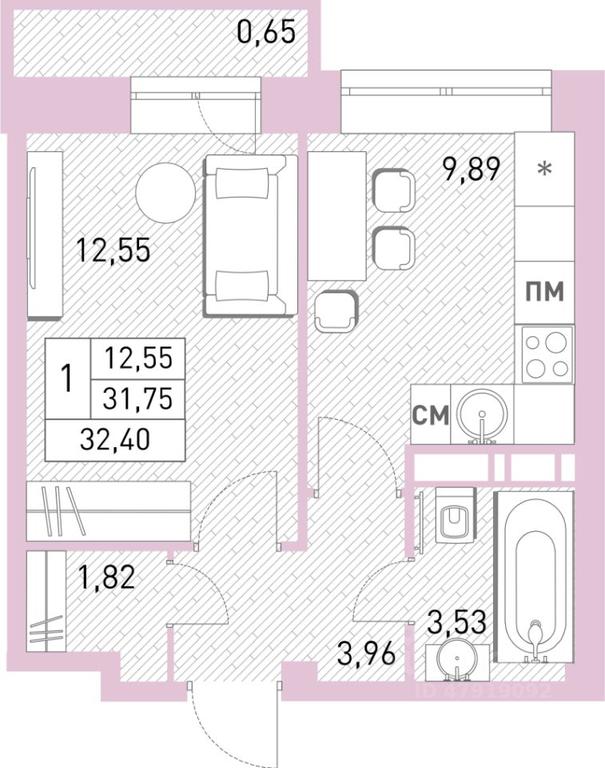 Apartment Sale, 32.1 sq. m. at Stolichny, ulitsa Kalinina, Savvino Microdistrict, Balashikha, Moscow Region, Russia #1 Apartment Sale, 32.1 sq. m. at Stolichny, ulitsa Kalinina, Savvino Microdistrict, Balashikha, Moscow Region, Russia #1