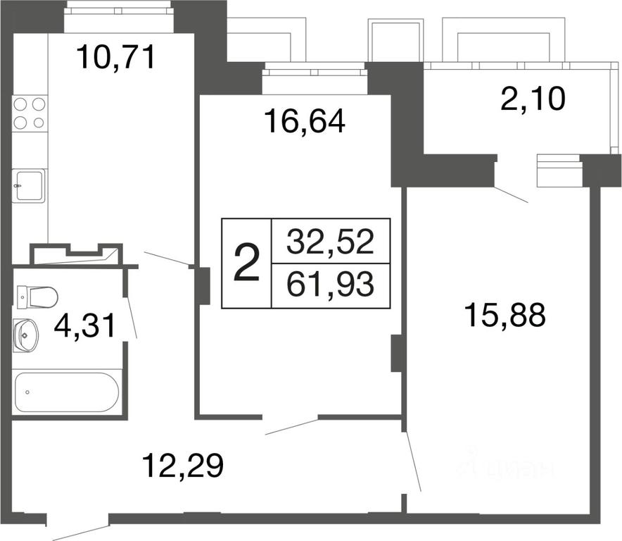 1-BD Apartment Sale, 61.93 sq. m. at Vremena goda, Proletarskaya ulitsa, Aprelevka, Naro-Fominskiy City District, Moscow Region, Russia #1 1-BD Apartment Sale, 61.93 sq. m. at Vremena goda, Proletarskaya ulitsa, Aprelevka, Naro-Fominskiy City District, Moscow Region, Russia #1
