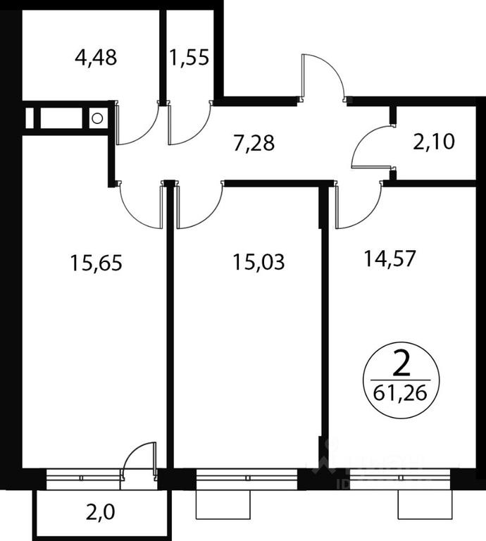 1-BD Apartment Sale, 61.26 sq. m. at Katuar, ulitsa Patseyko, derevnya Sukharevo, Mytishi Urban District, Moscow Region, Russia #1 1-BD Apartment Sale, 61.26 sq. m. at Katuar, ulitsa Patseyko, derevnya Sukharevo, Mytishi Urban District, Moscow Region, Russia #1