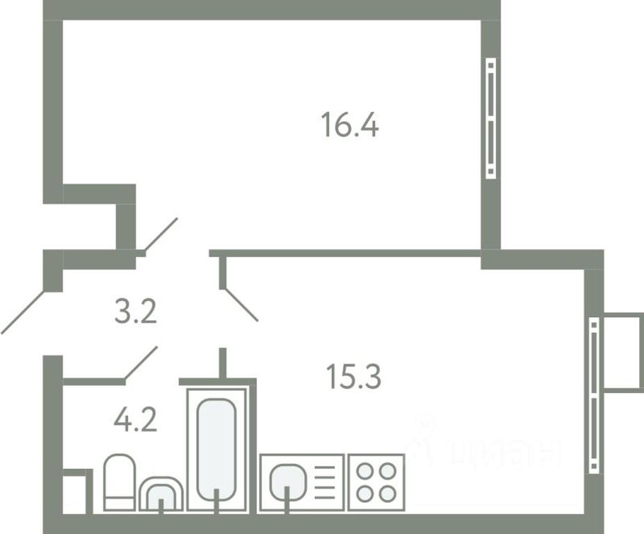 Apartment Sale, 38.2 sq. m. at Novo-Molokovo, Novo-Molokovskiy bulvar, selo Molokovo, Leninskiy City District, Moscow Region, Russia #1 Apartment Sale, 38.2 sq. m. at Novo-Molokovo, Novo-Molokovskiy bulvar, selo Molokovo, Leninskiy City District, Moscow Region, Russia #1