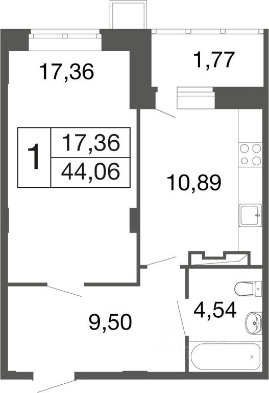 Apartment Sale, 44.06 sq. m. at Vremena goda, Proletarskaya ulitsa, Aprelevka, Naro-Fominskiy City District, Moscow Region, Russia #1 Apartment Sale, 44.06 sq. m. at Vremena goda, Proletarskaya ulitsa, Aprelevka, Naro-Fominskiy City District, Moscow Region, Russia #1