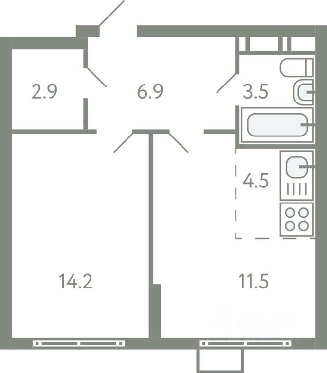 1-BD Apartment Sale, 43 sq. m. at Novo-Molokovo, Novo-Molokovskiy bulvar, selo Molokovo, Leninskiy City District, Moscow Region, Russia #1 1-BD Apartment Sale, 43 sq. m. at Novo-Molokovo, Novo-Molokovskiy bulvar, selo Molokovo, Leninskiy City District, Moscow Region, Russia #1