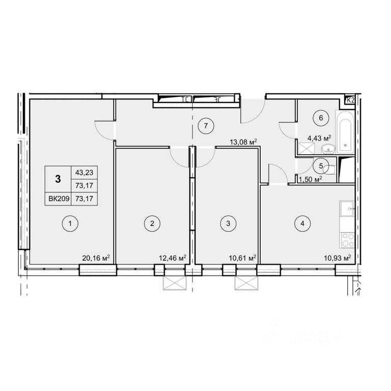 2-BD Apartment Sale, 73.17 sq. m. at Ekograd Novy Katuar, ulitsa Lva Tolstogo, rabochiy posyolok Nekrasovskiy, Dmitrovskiy Urban District, Moscow Region, Russia #1 2-BD Apartment Sale, 73.17 sq. m. at Ekograd Novy Katuar, ulitsa Lva Tolstogo, rabochiy posyolok Nekrasovskiy, Dmitrovskiy Urban District, Moscow Region, Russia #1
