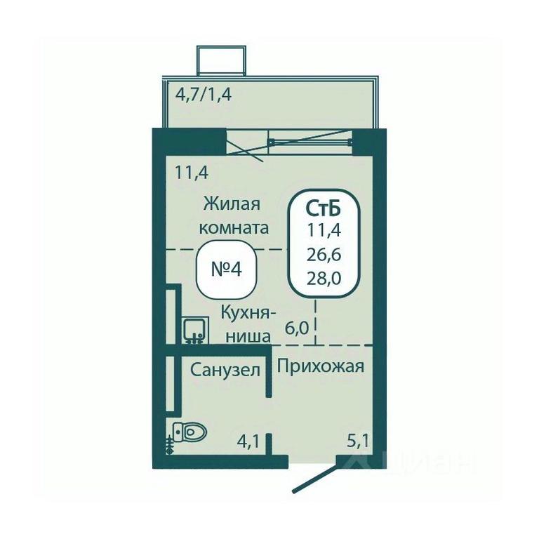 Apartment Sale, 28 sq. m. at Andreevka LIFE, Georgievskoe Highway, Moscow Region, Russia #1 Apartment Sale, 28 sq. m. at Andreevka LIFE, Georgievskoe Highway, Moscow Region, Russia #1