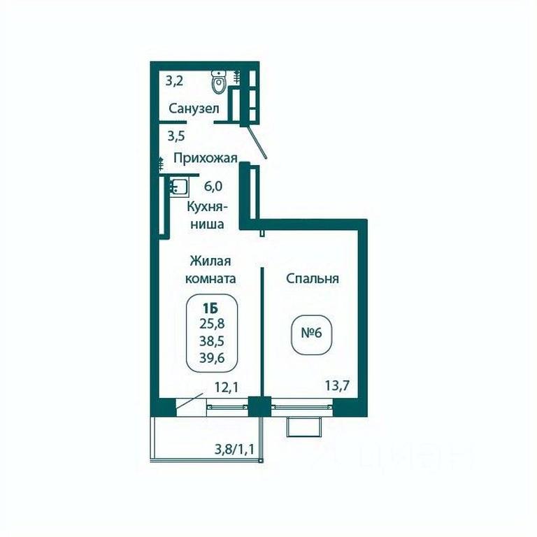 Apartment Sale, 39.6 sq. m. at Andreevka LIFE, Georgievskoe Highway, Moscow Region, Russia #1 Apartment Sale, 39.6 sq. m. at Andreevka LIFE, Georgievskoe Highway, Moscow Region, Russia #1