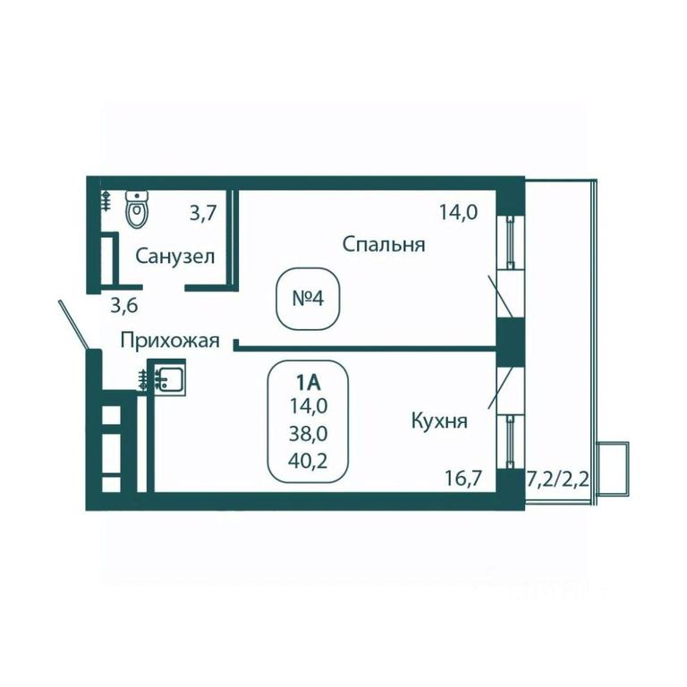 Apartment Sale, 40.2 sq. m. at Andreevka LIFE, Georgievskoe Highway, Moscow Region, Russia #1 Apartment Sale, 40.2 sq. m. at Andreevka LIFE, Georgievskoe Highway, Moscow Region, Russia #1