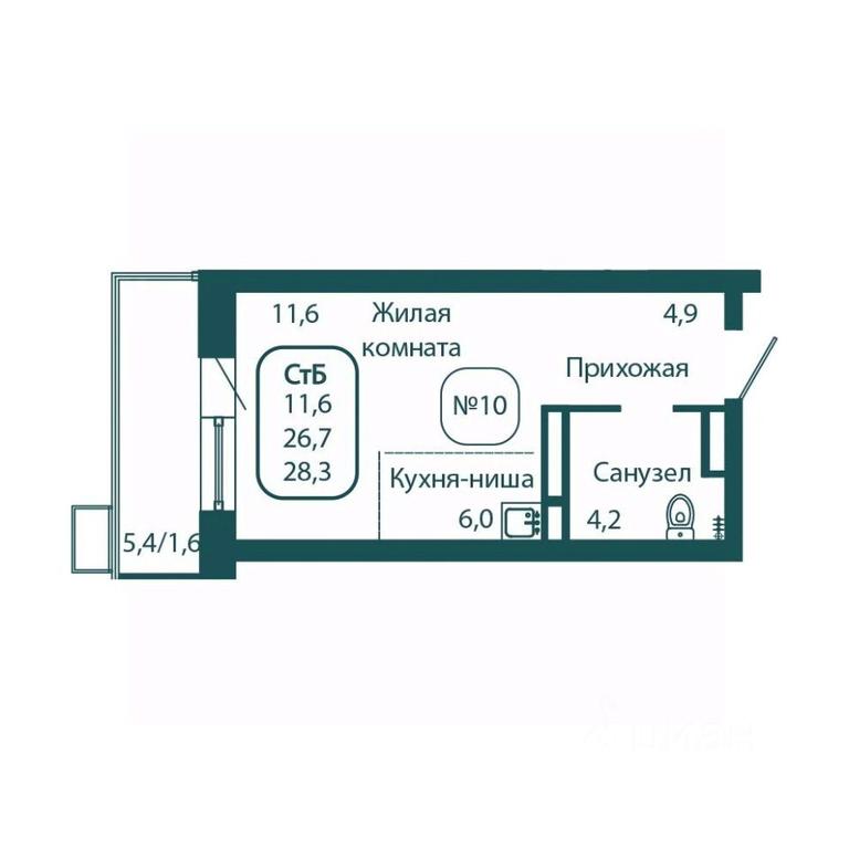 Apartment Sale, 28.3 sq. m. at Andreevka LIFE, Georgievskoe Highway, Moscow Region, Russia #1 Apartment Sale, 28.3 sq. m. at Andreevka LIFE, Georgievskoe Highway, Moscow Region, Russia #1