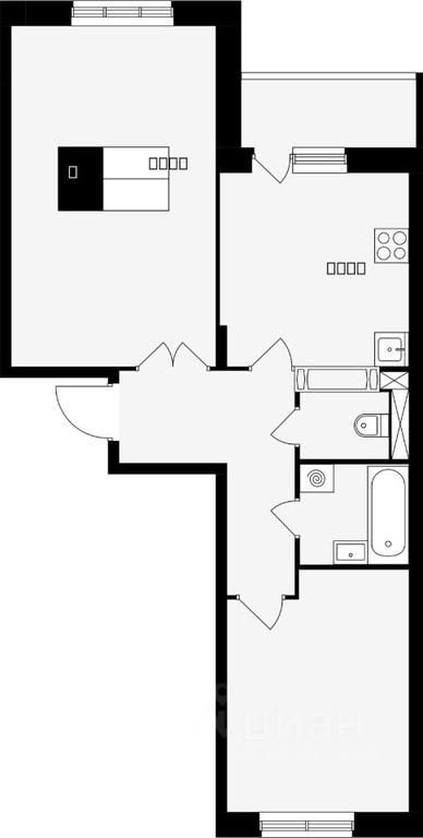 1-BD Apartment Sale, 60.7平方米 at Shkolny, Shkolnaya Street, mikrorayon Klimovsk, Podolsk, Moscow Region, Russia #1 1-BD Apartment Sale, 60.7平方米 at Shkolny, Shkolnaya Street, mikrorayon Klimovsk, Podolsk, Moscow Region, Russia #1