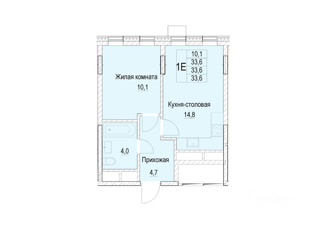 Apartment Sale, 33.6 sq. m. at Otradny, Pervomayskaya ulitsa, Mytischi, Moscow Region, Russia #1 Apartment Sale, 33.6 sq. m. at Otradny, Pervomayskaya ulitsa, Mytischi, Moscow Region, Russia #1