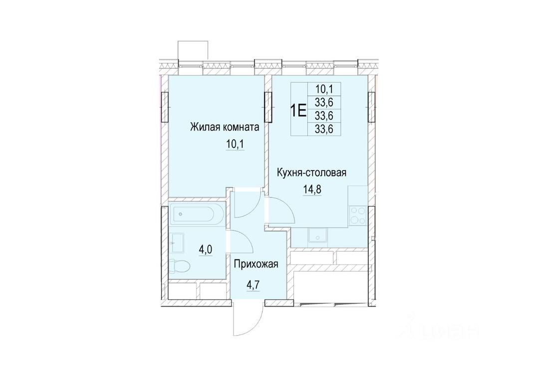 Apartment Sale, 33.6 sq. m. at Otradny, Pervomayskaya ulitsa, Mytischi, Moscow Region, Russia #1 Apartment Sale, 33.6 sq. m. at Otradny, Pervomayskaya ulitsa, Mytischi, Moscow Region, Russia #1