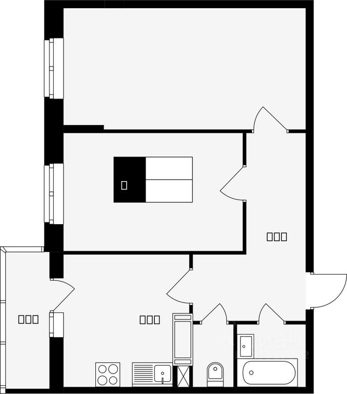1-BD Apartment Sale, 54.5 sq. m. at Sadovaya 14, Sadovaya Street, 14, Krasnaya Gorka Microdistrict, Podolsk, Moscow Region, Russia #1