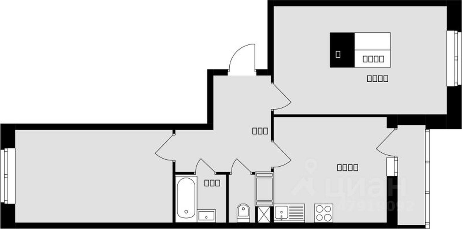 1-BD Apartment Sale, 59.8 sq. m. at Sadovaya 14, Sadovaya Street, 14, Krasnaya Gorka Microdistrict, Podolsk, Moscow Region, Russia #1