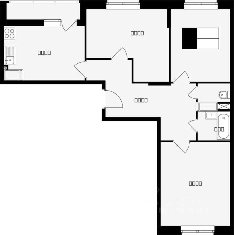 2-BD Apartment Sale, 74.4 sq. m. at Sadovaya 14, Sadovaya Street, 14, Krasnaya Gorka Microdistrict, Podolsk, Moscow Region, Russia #1