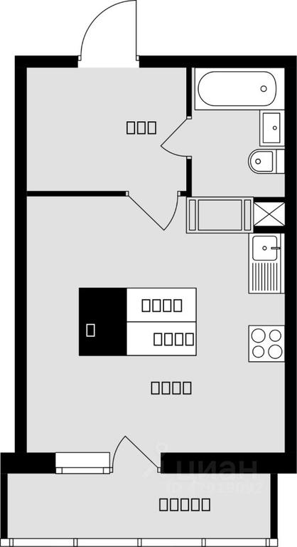 Apartment Sale, 27.7 sq. m. at Sadovaya 14, Sadovaya Street, 14, Krasnaya Gorka Microdistrict, Podolsk, Moscow Region, Russia #1
