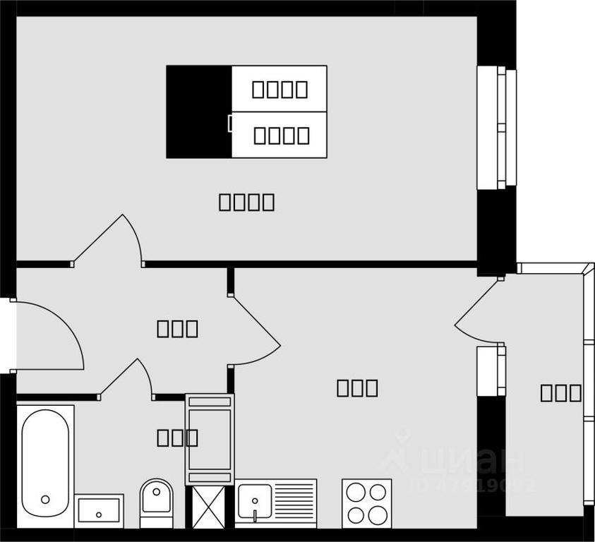 Apartment Sale, 34.3 sq. m. at Sadovaya 14, Sadovaya Street, 14, Krasnaya Gorka Microdistrict, Podolsk, Moscow Region, Russia #1