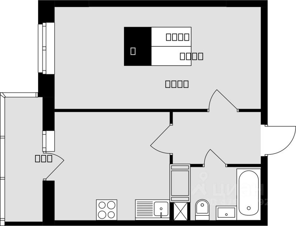 Apartment Sale, 36.6 sq. m. at Sadovaya 14, Sadovaya Street, 14, Krasnaya Gorka Microdistrict, Podolsk, Moscow Region, Russia #1