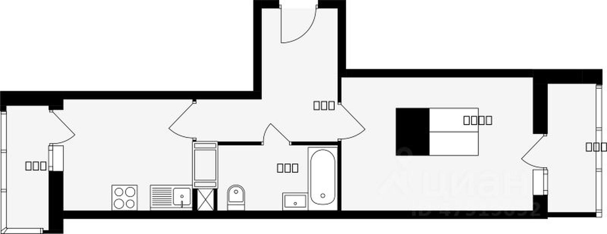 Apartment Sale, 37.1 sq. m. at Sadovaya 14, Sadovaya Street, 14, Krasnaya Gorka Microdistrict, Podolsk, Moscow Region, Russia #1