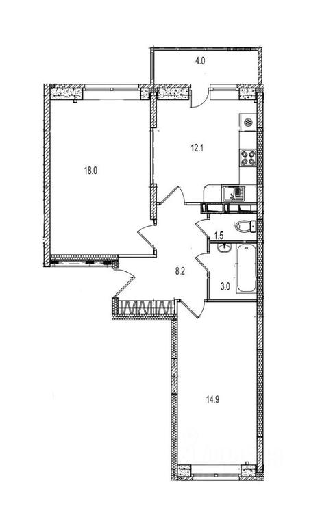 1-BD Apartment Sale, 62平方米 at Istomkino, Yubileynaya ulitsa, Noginsk, Bogorodskiy Urban District, Moscow Region, Russia #1 1-BD Apartment Sale, 62平方米 at Istomkino, Yubileynaya ulitsa, Noginsk, Bogorodskiy Urban District, Moscow Region, Russia #1