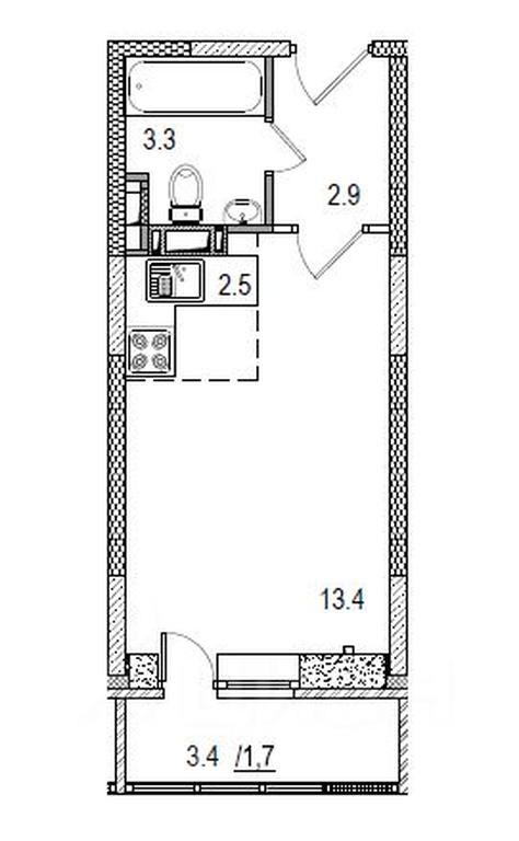 Apartment Sale, 26平方米 at Istomkino, Yubileynaya ulitsa, Noginsk, Bogorodskiy Urban District, Moscow Region, Russia #1 Apartment Sale, 26平方米 at Istomkino, Yubileynaya ulitsa, Noginsk, Bogorodskiy Urban District, Moscow Region, Russia #1