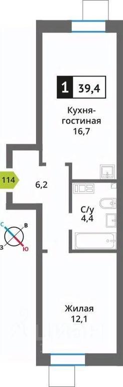Apartment Sale, 39.4平方米 at Smart Kvartal Lesnaya Otrada, ulitsa Detstva, derevnya Aristovo, Krasnogorsk Urban District, Moscow Region, Russia #1 Apartment Sale, 39.4平方米 at Smart Kvartal Lesnaya Otrada, ulitsa Detstva, derevnya Aristovo, Krasnogorsk Urban District, Moscow Region, Russia #1