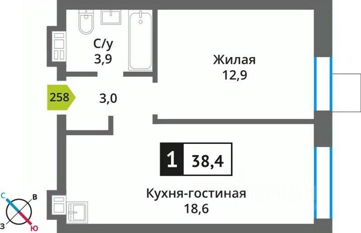 Apartment Sale, 38.4 sq. m. at Smart Kvartal Lesnaya Otrada, ulitsa Detstva, derevnya Aristovo, Krasnogorsk Urban District, Moscow Region, Russia #1 Apartment Sale, 38.4 sq. m. at Smart Kvartal Lesnaya Otrada, ulitsa Detstva, derevnya Aristovo, Krasnogorsk Urban District, Moscow Region, Russia #1