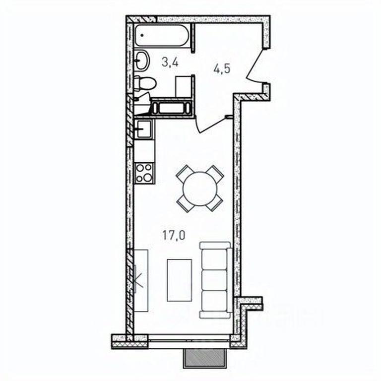 Apartment Sale, 24.9 sq. m. at Kvartal Svetly, ulitsa Tvardovskogo, Balashikha, Moscow Region, Russia #1 Apartment Sale, 24.9 sq. m. at Kvartal Svetly, ulitsa Tvardovskogo, Balashikha, Moscow Region, Russia #1