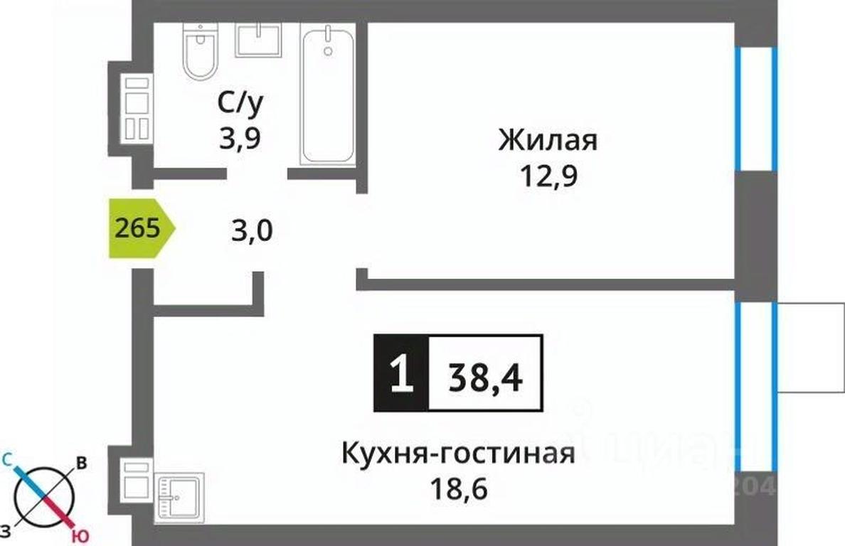 Apartment Sale, 38.4平方米 at Smart Kvartal Lesnaya Otrada, ulitsa Detstva, derevnya Aristovo, Krasnogorsk Urban District, Moscow Region, Russia #1 Apartment Sale, 38.4平方米 at Smart Kvartal Lesnaya Otrada, ulitsa Detstva, derevnya Aristovo, Krasnogorsk Urban District, Moscow Region, Russia #1