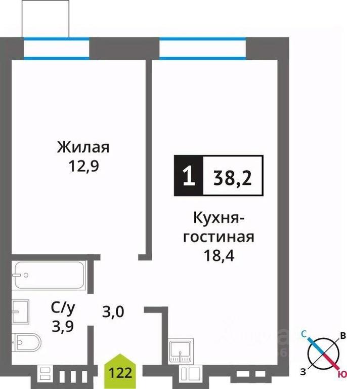 Apartment Sale, 38.2 sq. m. at Smart Kvartal Lesnaya Otrada, ulitsa Detstva, derevnya Aristovo, Krasnogorsk Urban District, Moscow Region, Russia #1 Apartment Sale, 38.2 sq. m. at Smart Kvartal Lesnaya Otrada, ulitsa Detstva, derevnya Aristovo, Krasnogorsk Urban District, Moscow Region, Russia #1