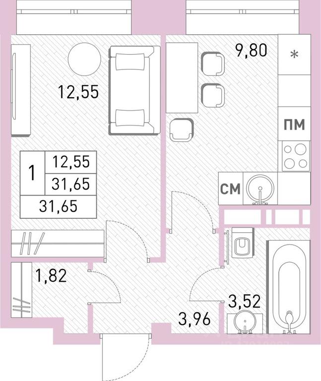Apartment Sale, 31.2平方米 at Stolichny, ulitsa Kalinina, Savvino Microdistrict, Balashikha, Moscow Region, Russia #1 Apartment Sale, 31.2平方米 at Stolichny, ulitsa Kalinina, Savvino Microdistrict, Balashikha, Moscow Region, Russia #1