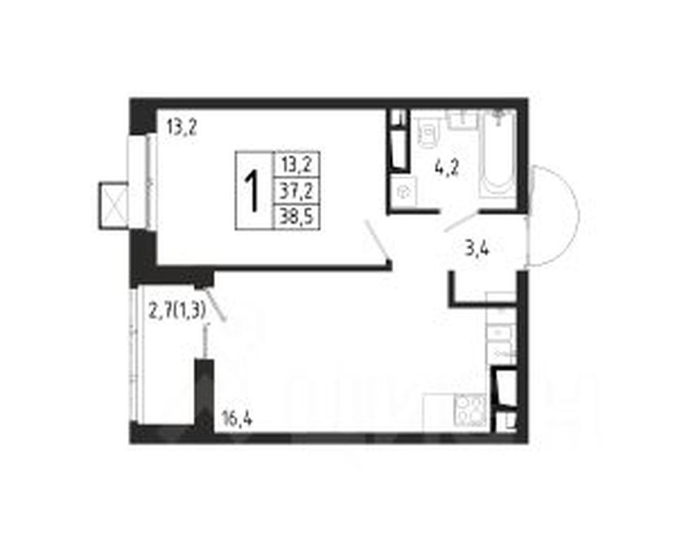 Apartment Sale, 38.5 sq. m. at Bereg, Beregovaya Street, Khimki, Moscow Region, Russia #1 Apartment Sale, 38.5 sq. m. at Bereg, Beregovaya Street, Khimki, Moscow Region, Russia #1