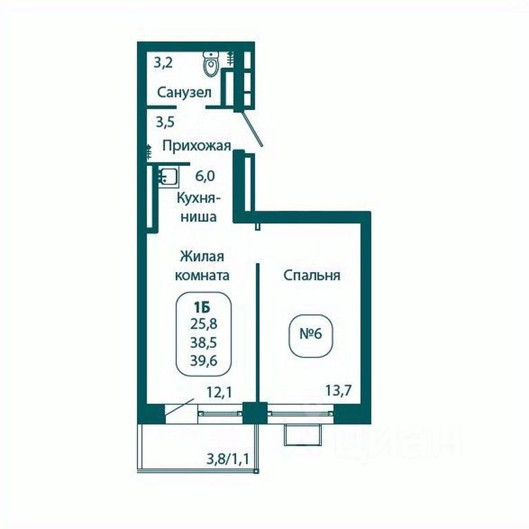 Apartment Sale, 39.6 sq. m. at Andreevka LIFE, Georgievskoe Highway, Moscow Region, Russia #1 Apartment Sale, 39.6 sq. m. at Andreevka LIFE, Georgievskoe Highway, Moscow Region, Russia #1