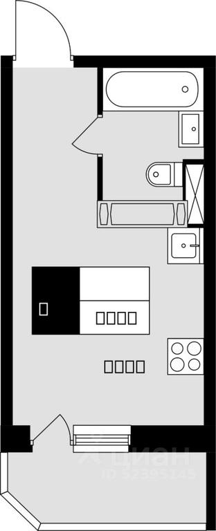 Apartment Sale, 18.7平方米 at Shkolny, Shkolnaya Street, mikrorayon Klimovsk, Podolsk, Moscow Region, Russia #1